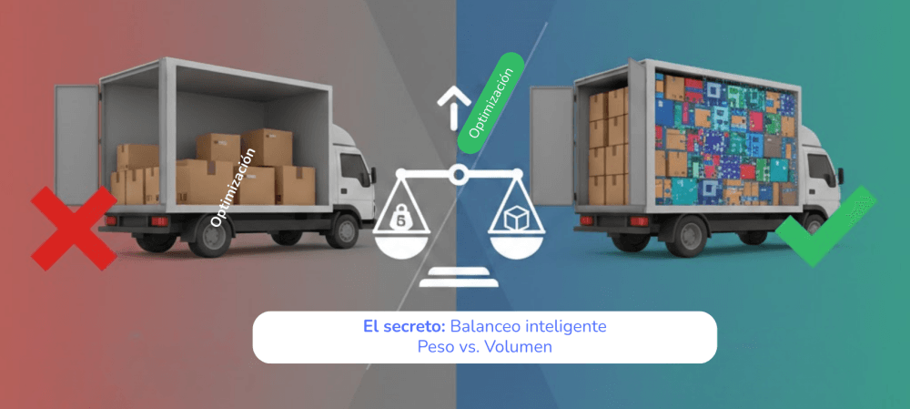 Optimización de Carga: ¿Peso o Volumen? El secreto para reducir costos logísticos
