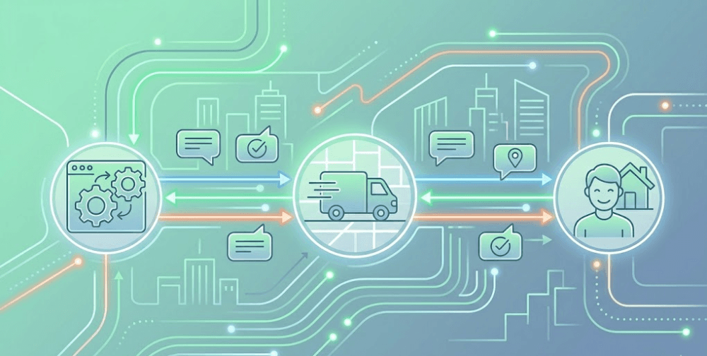 The Communication Triangle: Total Synchronization Between Hub, Driver, and Customer