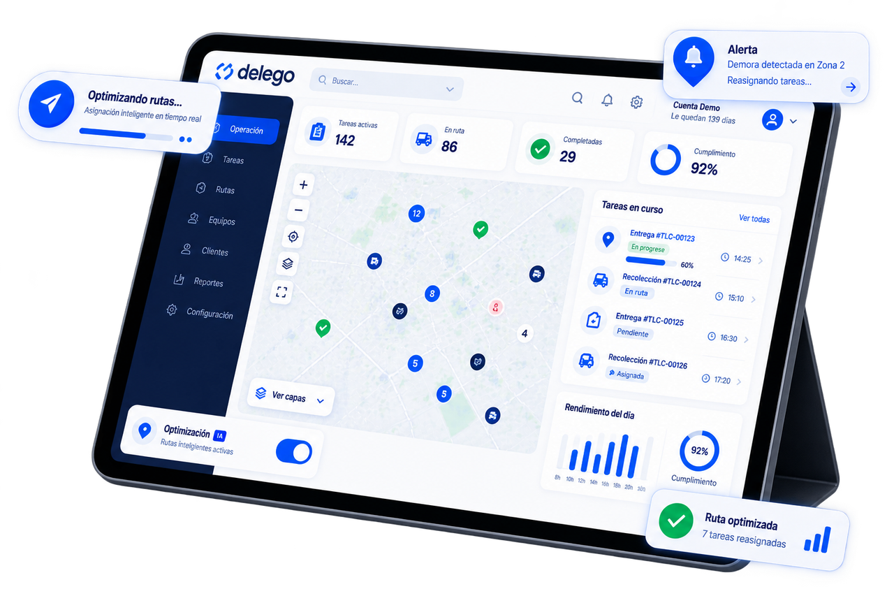 Dashboard de cumplimiento en vivo